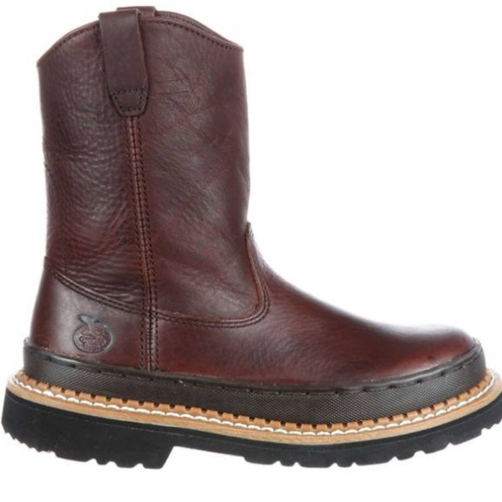 Georgia Boot Soggy Brown Kid's Little Georgia Giant Wellington Youth 5.5